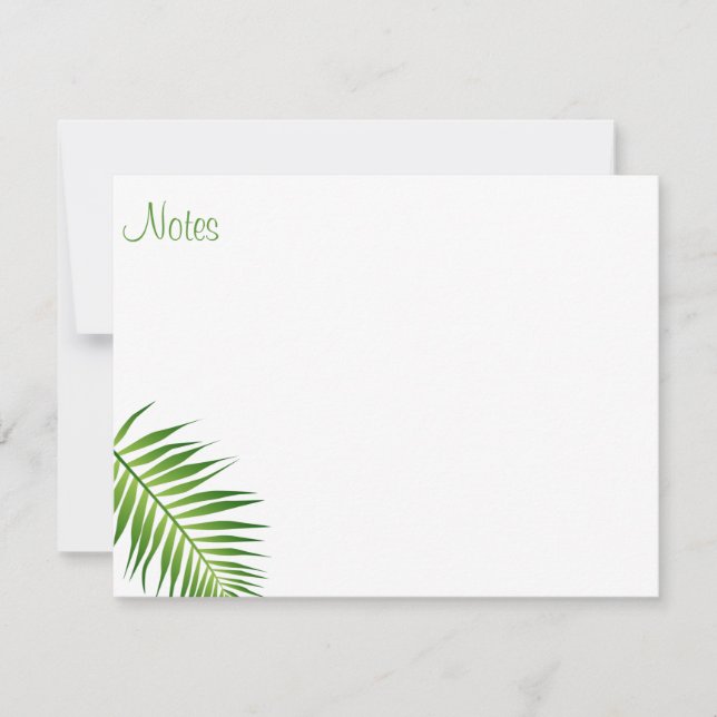 Palm Leaves Handwritten Script Template Floral (Front)