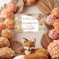 Palm Leaves | Hydrangeas Girl Baby Shower Welcome