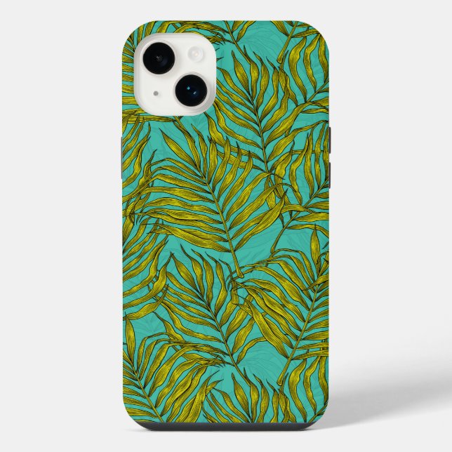 Palm leaves iPhone case (Back)