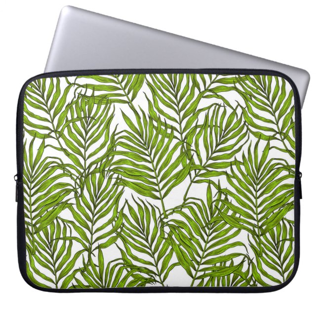 Palm leaves laptop sleeve (Front)