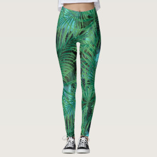 Palm leaves leggings