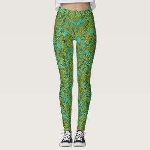 Palm leaves leggings