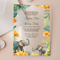 Palm Leaves Marigold Elephant South Indian Wedding