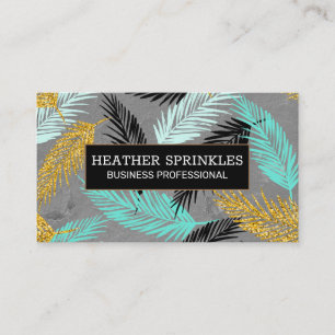 Palm Leaves Natural Business Card