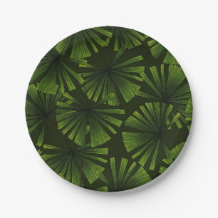 Palm leaves paper plate