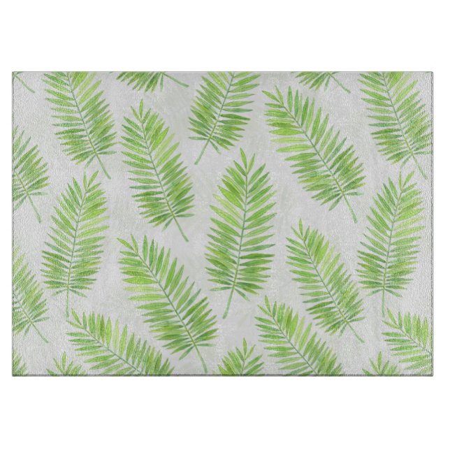 Palm leaves pattern cutting board (Front)