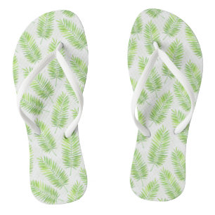 Palm leaves pattern jandals
