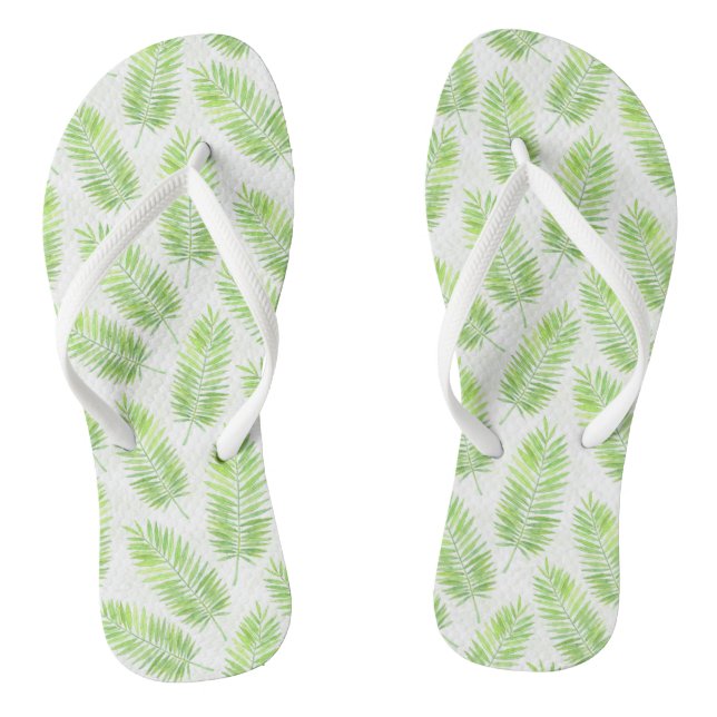Palm leaves pattern jandals (Footbed)