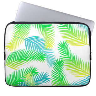 Palm leaves pattern laptop sleeve