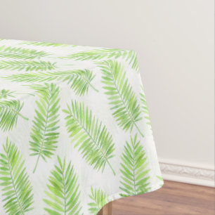 Palm leaves pattern tablecloth