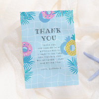 Palm Leaves & Pineapple Float Pool Party Birthday
