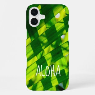 Palm Leaves Plaid, Kapaa, Kauai, Hawaii Case-Mate iPhone 16 Plus Case