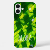 Palm Leaves Plaid, Kapaa, Kauai, Hawaii Case-Mate