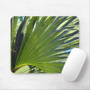 Palm Leaves, Sea Breeze Mouse Pad