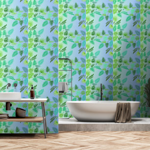 Palm Leaves summer vacation Tropical modern green Wallpaper