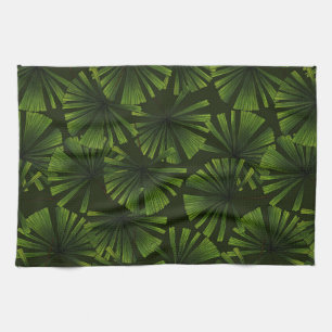 Palm leaves tea towel