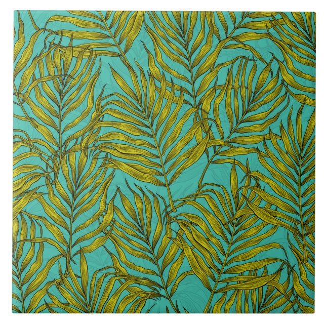 Palm leaves tile (Front)