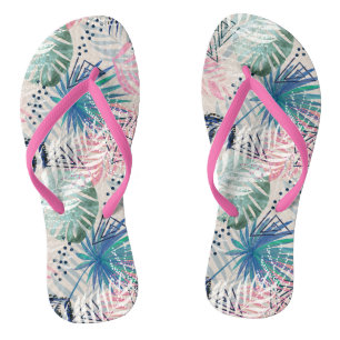 Palm leaves, tropical, Botanical, leaves, jungle, Jandals