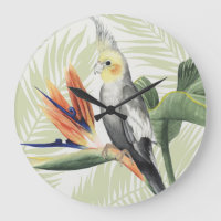 Palm Leaves With Black Bird
