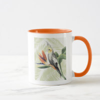 Palm Leaves With Black Bird
