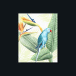 Palm Leaves With Blue Bird Canvas Print<br><div class="desc">Palm Leaves With Blue Bird Artist: Grace Popp</div>