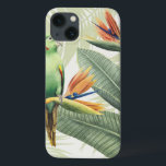 Palm Leaves With Green Bird iPhone 13 Case<br><div class="desc">Palm Leaves With Green Bird  Artist: Grace Popp</div>