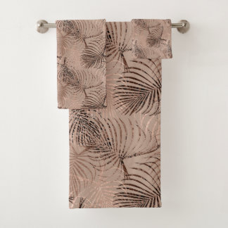 Palm Leo Animal Print Glam 1 Bath Towel Set