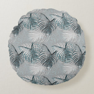 Palm Leo Animal Print Glam 2 Round Cushion