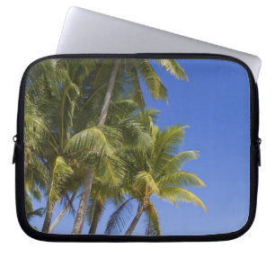 Palm lined beach Cook Islands 3 Laptop Sleeve