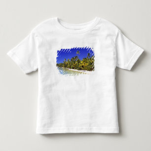 Palm lined beach Cook Islands 6 Toddler T-Shirt