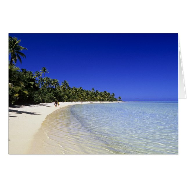 Palm lined beach Cook Islands 8 (Front Horizontal)