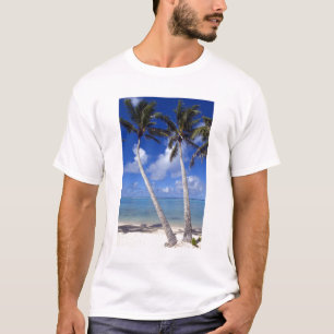 Palm lined beach Cook Islands T-Shirt