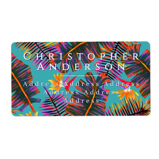 Palm Paradise Teal (Front)