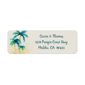 Palm Paradise | Tropical Beach Return Address