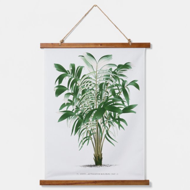 Palm Print -Pieter Joseph de Pannemaeker 1832-1904 Hanging Tapestry (Front)