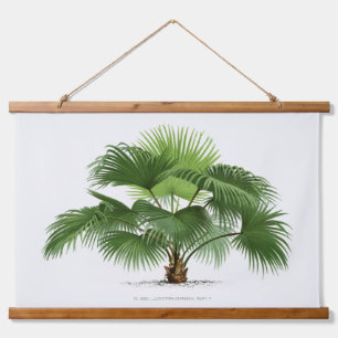 Palm Print -Pieter Joseph de Pannemaeker 1832-1904 Hanging Tapestry