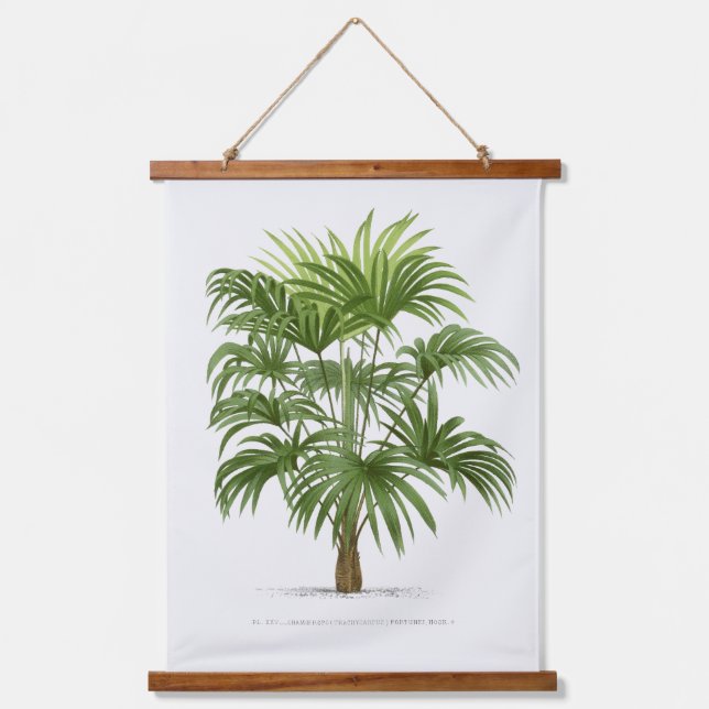 Palm Print -Pieter Joseph de Pannemaeker 1832-1904 Hanging Tapestry (Front)