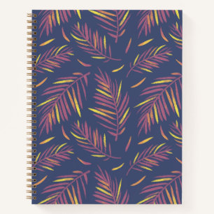 Palm Purple Pattern Notebook