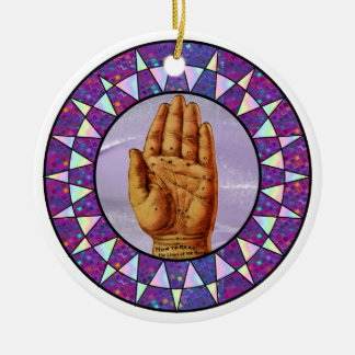 Palm Readers Pendant Ceramic Tree Decoration