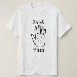 Palm Reading Joke Funny Fortune Teller Humour T-Shirt