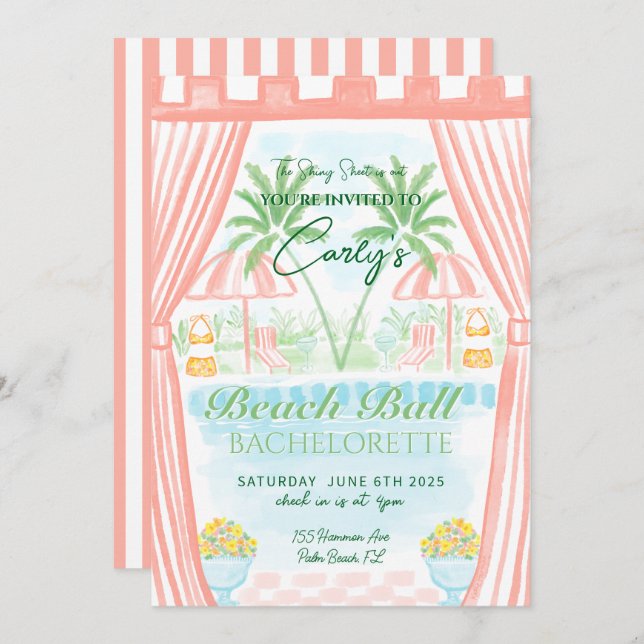Palm Royale Invitation (Front/Back)