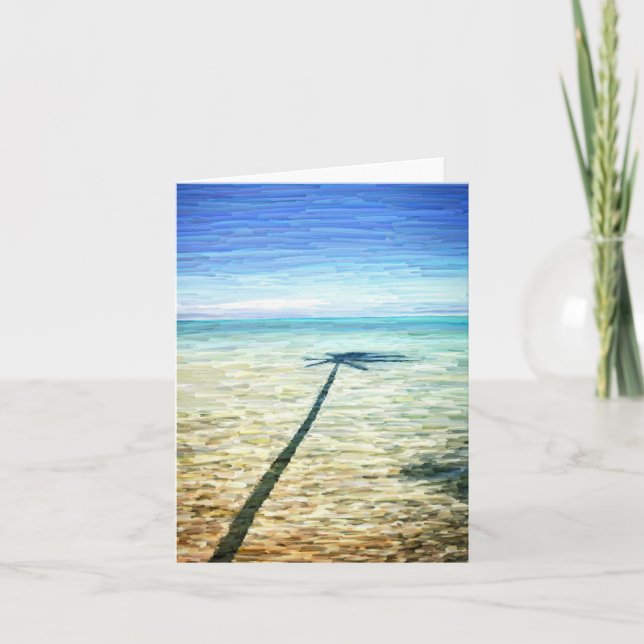 "Palm Shadow" Greeting Card (Front)