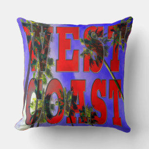 "Palm Sky: West Coast" Pillow