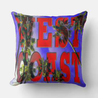 "Palm Sky: West Coast" Pillow