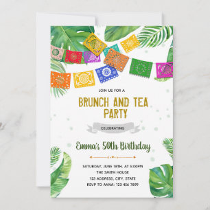 Palm spring fiesta theme invitation