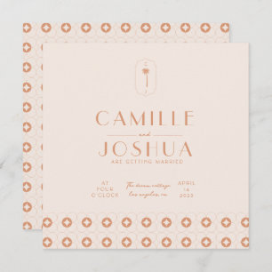 Palm spring retro wedding 