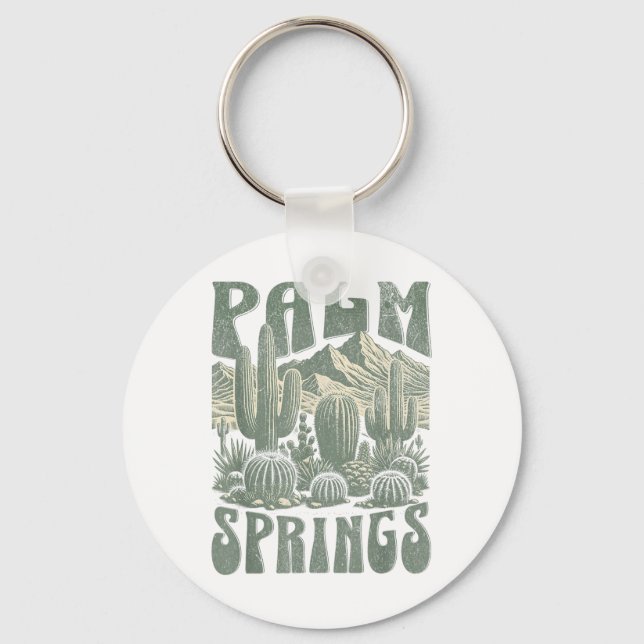 Palm Springs _1  Key Ring (Front)