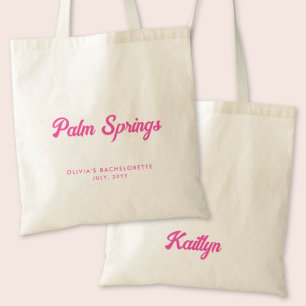 Palm Springs Bachelorette Party Personalised Tote