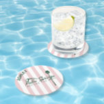 Palm Springs before the ring Bachelorette Round Paper Coaster<br><div class="desc">Add some fun to your bachelorette party with these "Palm Springs Before the Ring" paper coasters! These coasters feature a stylish and modern design with a desert backdrop and trendy typography. They're perfect for a bachelorette weekend in sunny Palm Springs, California. These coasters are made of high-quality paper and come...</div>
