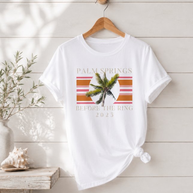 Palm Springs Before the Ring – Retro Bachelorette Tri-Blend Shirt (Palm Springs Before the Ring – Retro Bachelorette Tri-Blend Shirt)